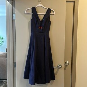 Mod Cloth Bright&Beautiful retro full skirt dress